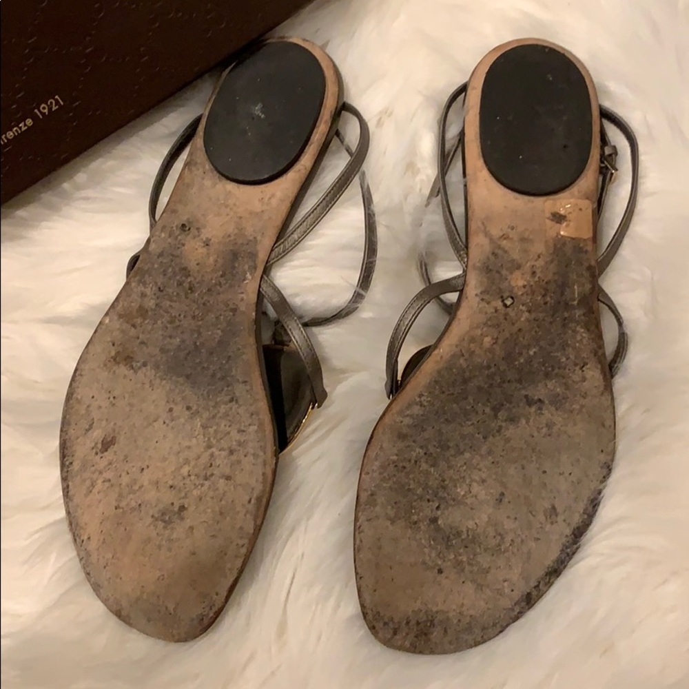 Gucci Metallic Sandals - Picture 4 of 6